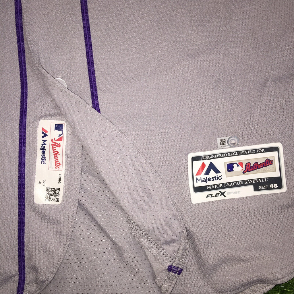 Antonio Senzatela Colorado Rockies Game Used Worn Jersey 2017 Playoffs MLB Auth