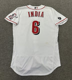 Jonathan India Cincinnati Reds Game Used Jersey 2021 MLB Debut ROY Year MLB Auth
