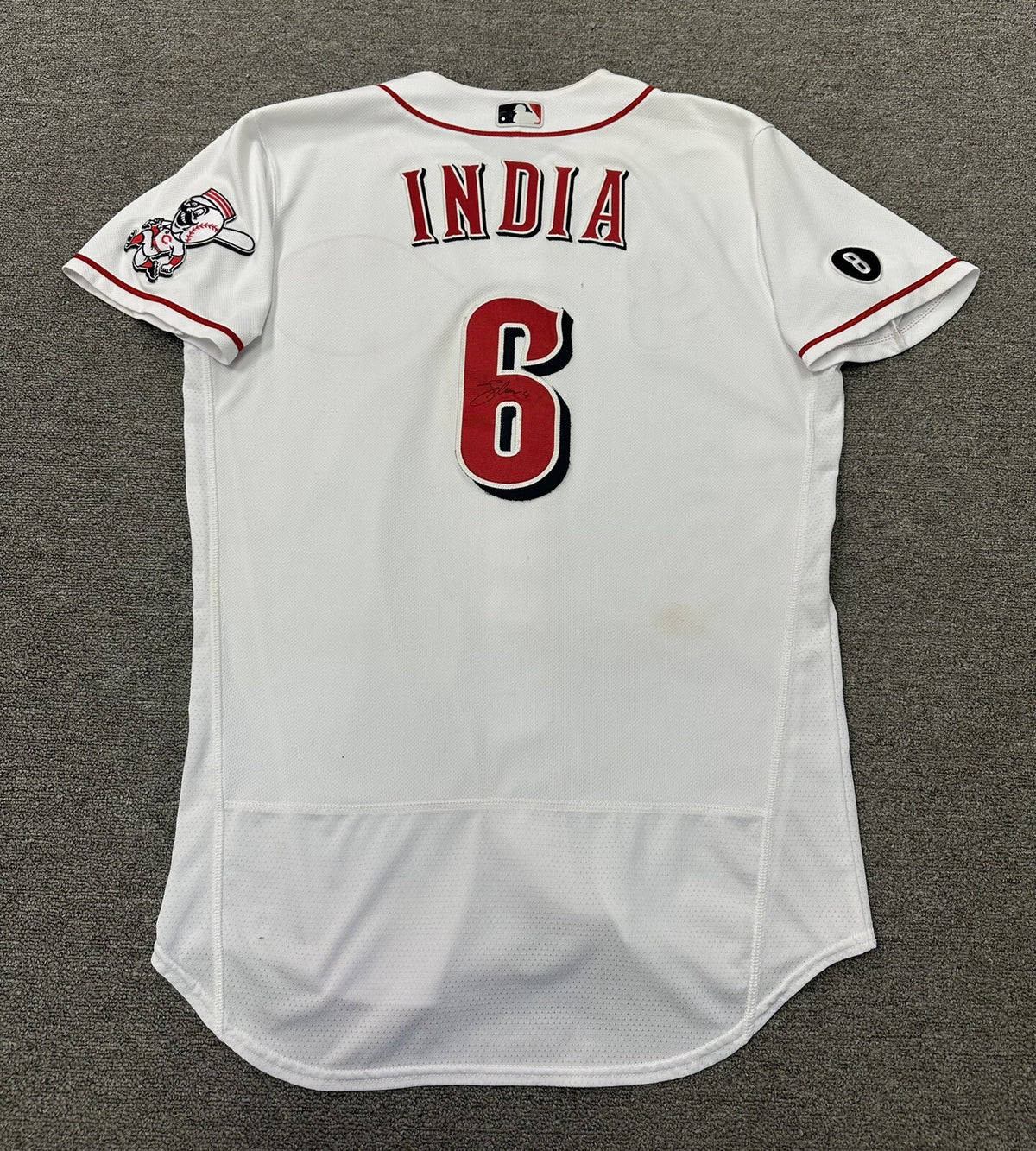 Jonathan India Cincinnati Reds Game Used Jersey 2021 MLB Debut ROY Year MLB Auth