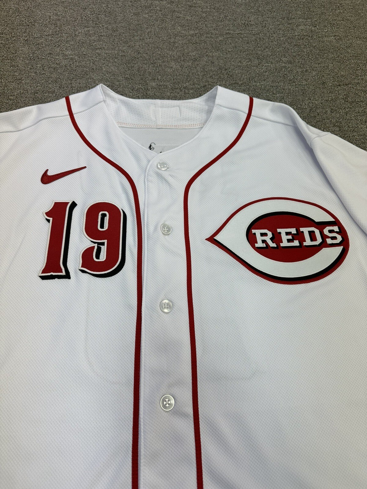Joey Votto Cincinnati Reds Game Issued Jersey Home white 2022 MLB Authenticated