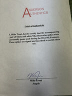Mike Trout Game Used Worn Cleats 2012 Rookie Season Signed Anderson Trout LOA