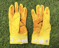 Junior Caminero Game-Used & Signed Neon  Green Batting Gloves – 2026 GUG LOA