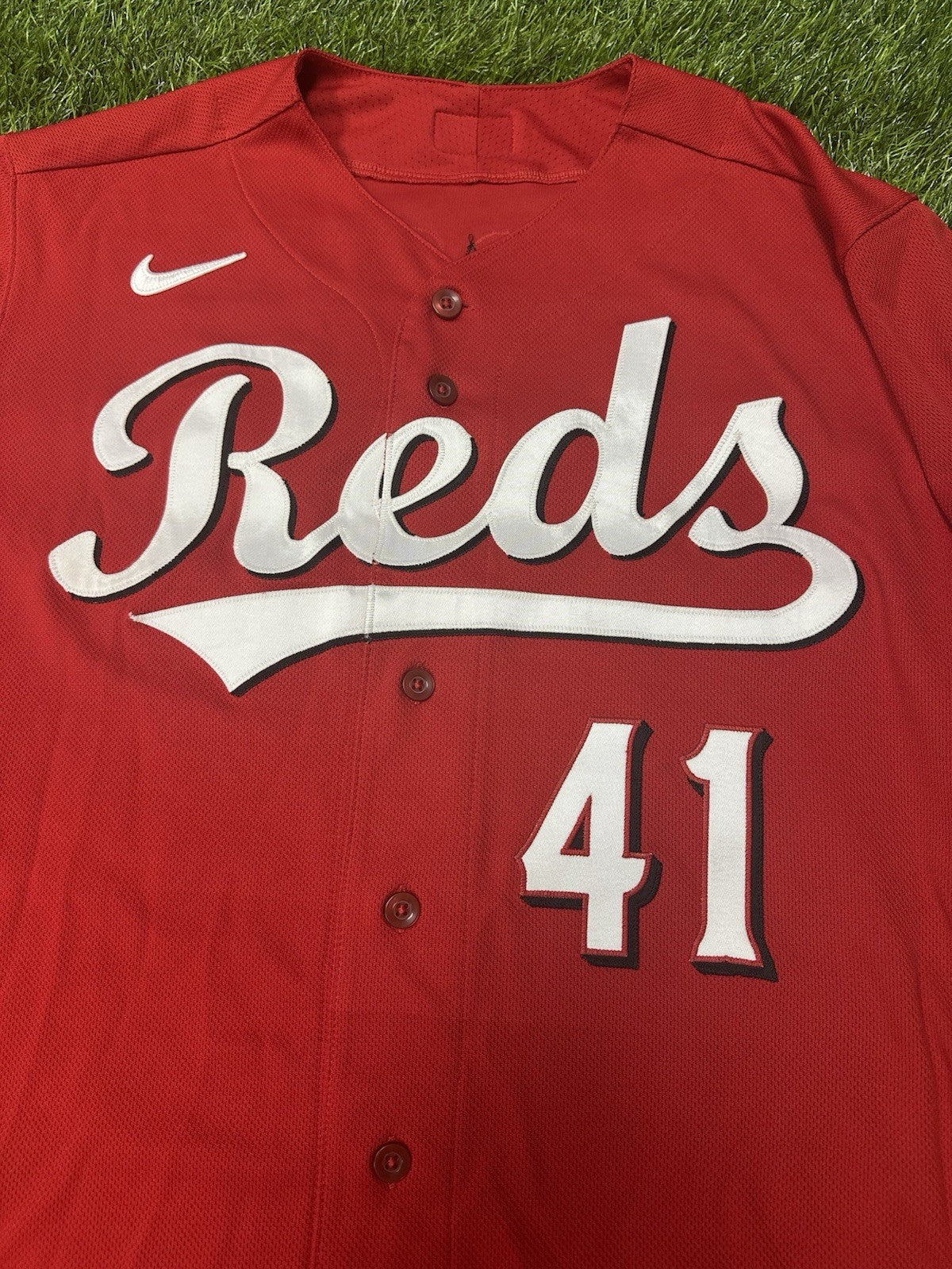Andrew Abbot Cincinnati Reds Game Used Worn Jersey 2023 Rookie Season 2 Wins MLB