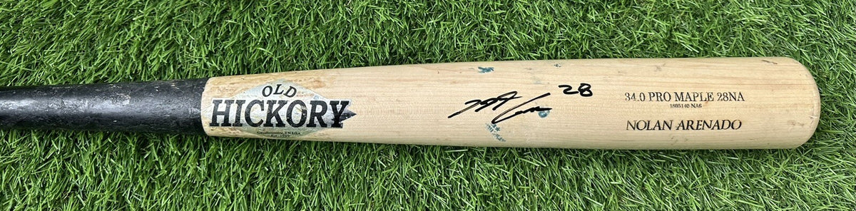 Nolan Arenado Colorado Rockies Game Used Bat “Signed, PSA 9” 2018