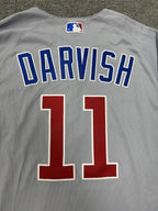 Yu Darvish Los Angeles Dodgers Game Used Worn Jersey MLB Auth 2017