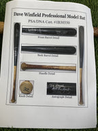 Dave Winfield Game Used Bat Signed 1990 PSA / DNA GU 10