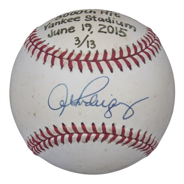 Alex Rodriguez New York Yankees 3000th Hit Signed Commemorative Baseball 3/13