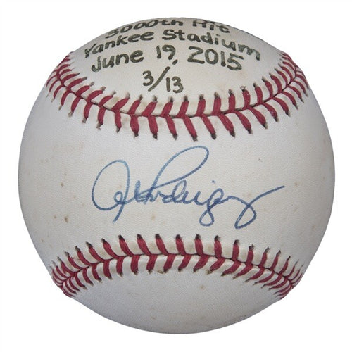 Alex Rodriguez New York Yankees 3000th Hit Signed Commemorative Baseball 3/13