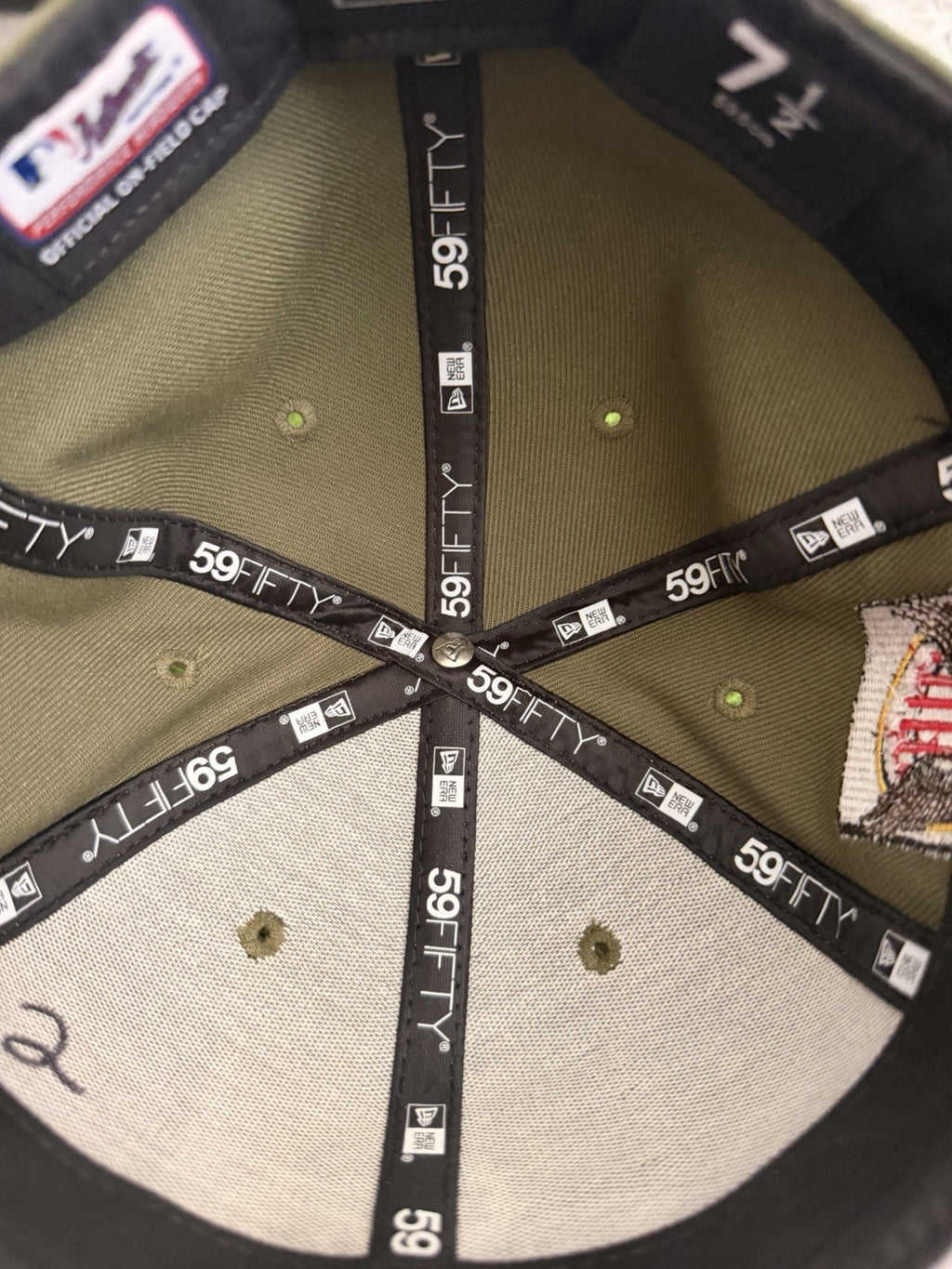 Nico Hoerner Chicago Cubs Game Used Worn Hat 2023 Armed Forces Day Auto MLB Auth