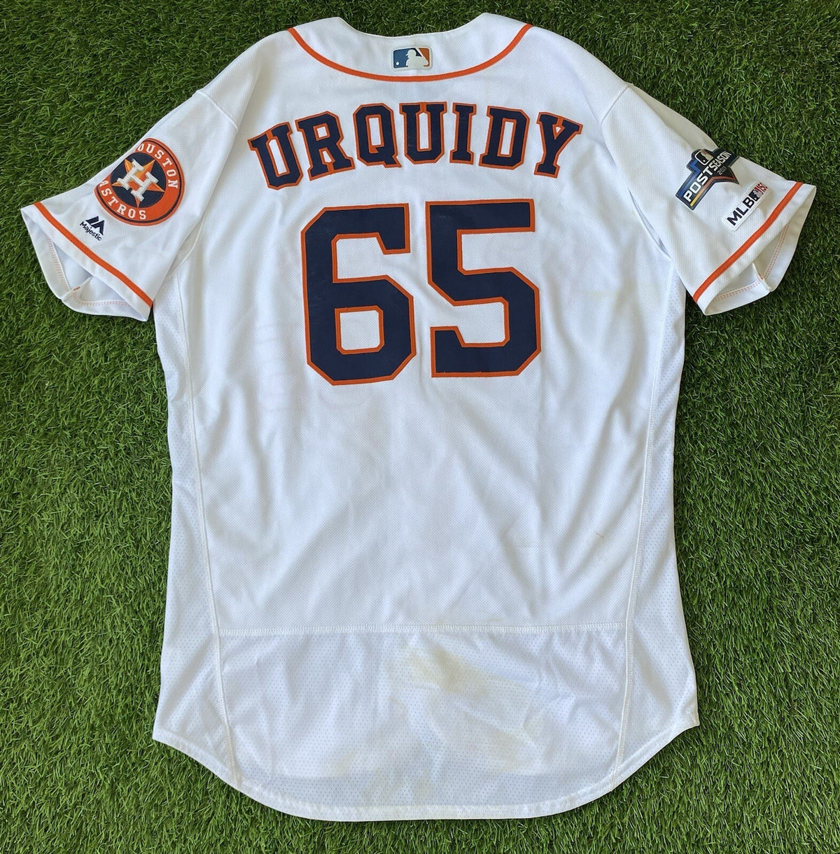 Jose Urquidy Houston Astros Game Used Worn Jersey 2019 MLB Auth