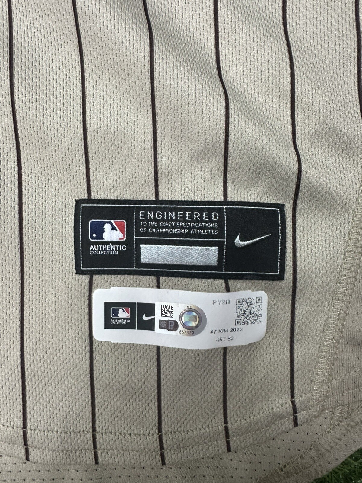 Ha-Seong Kim San Diego Padres Game Used Worn Jersey MLB Auth 13 Games Postseason