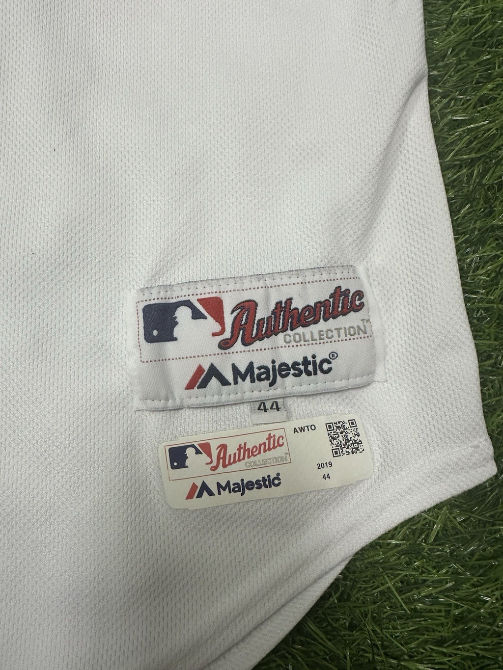 Atlanta Braves 2019 Game Used Bat Boy Jersey Size 46 1970’s TBTC Style