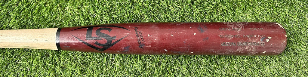 Gabriel Moreno Arizona Dbacks Game Used Bat 2023 Hits 28/29 PSA 10 LOA