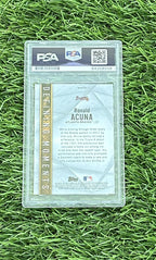 Ronald Acuna Jr. 2017 Bowman BDM-RA Signed Card PSA 10 Auto