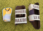 Junior Caminero Game-Used & Signed 3 Piece Protector Set – 2025 GUG LOA