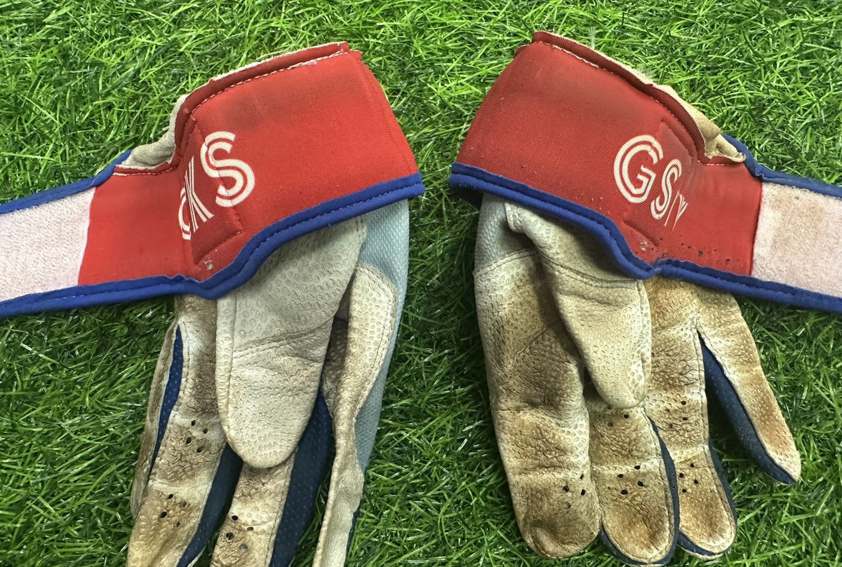 George Springer Toronto Blue Jays Game Used Batting Gloves 2023 GUG LOA Dirty!