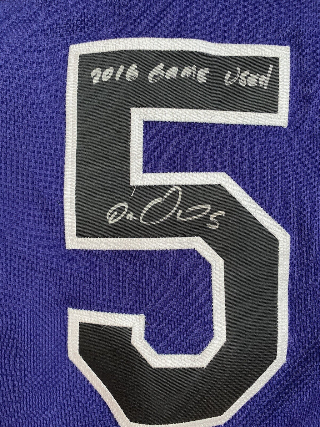 Carlos Gonzalez Colorado Rockies Game Used Jersey “Career Hits 1004-1006” Signed