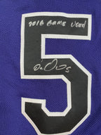 Carlos Gonzalez Colorado Rockies Game Used Jersey “Career Hits 1004-1006” Signed