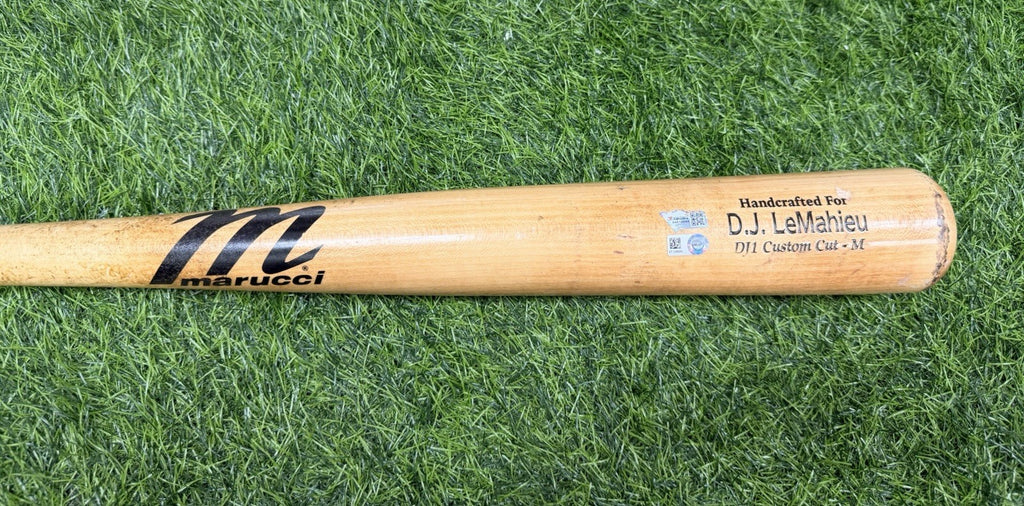 DJ LeMahieu NY Yankees Game Used Bat Career HR 96 MLB Auth