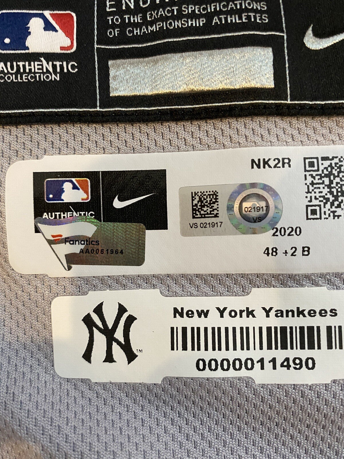 Gary Sanchez New York Yankees Game Used Worn Jersey Career HR 115