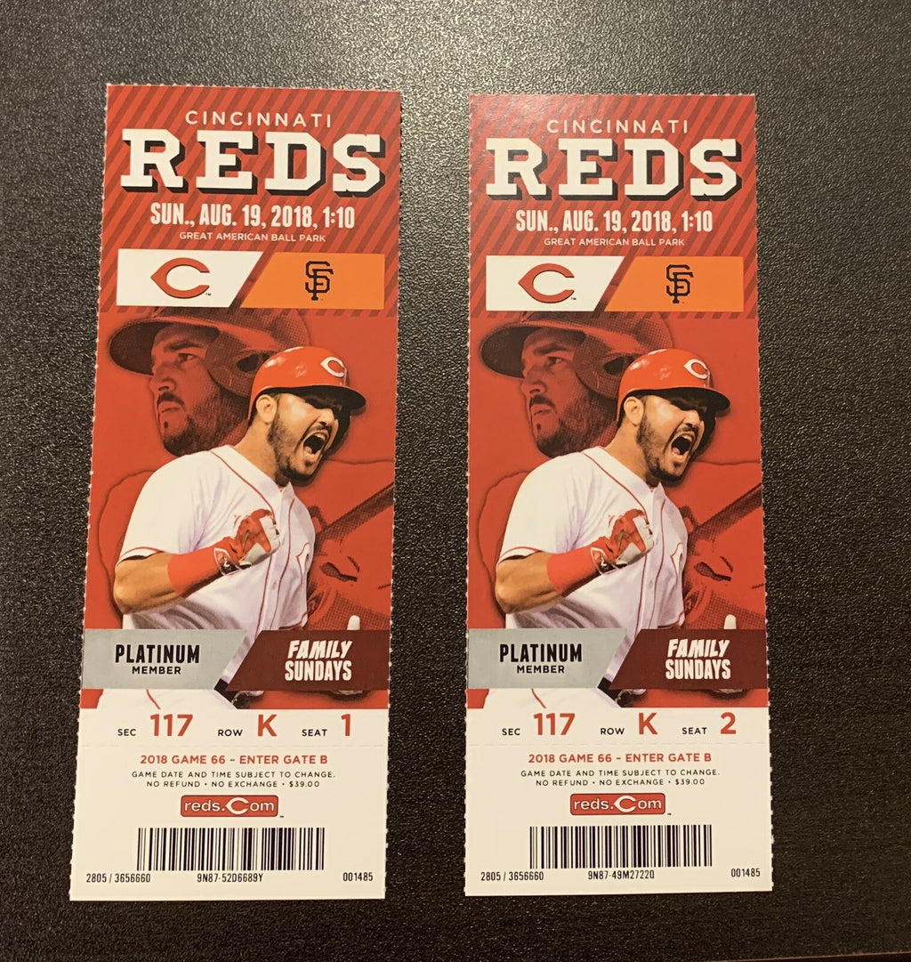 Aristides Aquino MLB Debut Cincinnati Reds Ticket Stub 8/19/18